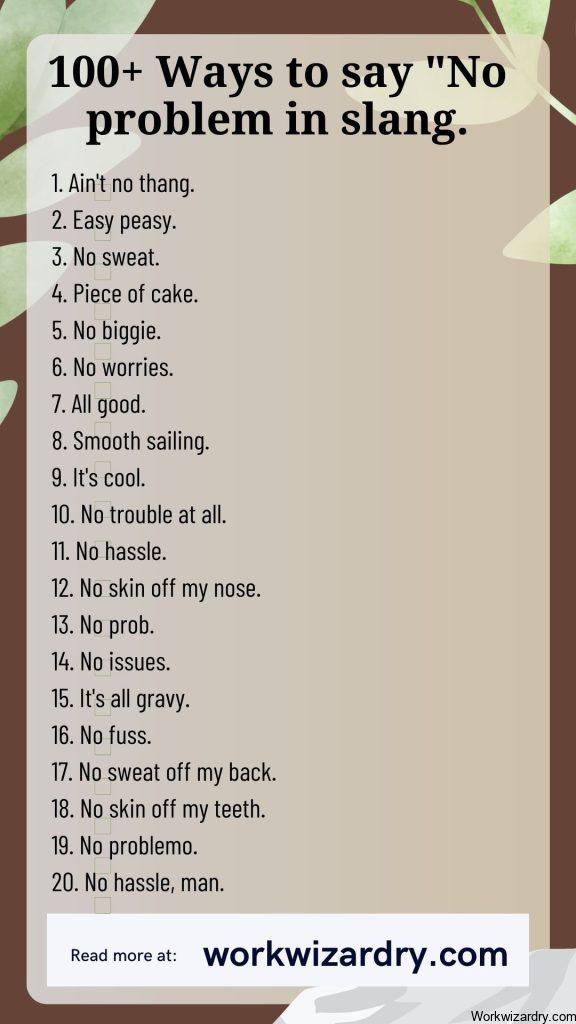 400 Professional Ways To Say No Problem - Work Wizardry