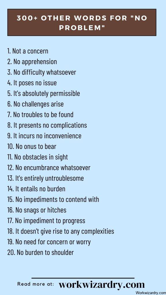 400 Professional Ways To Say No Problem - Work Wizardry