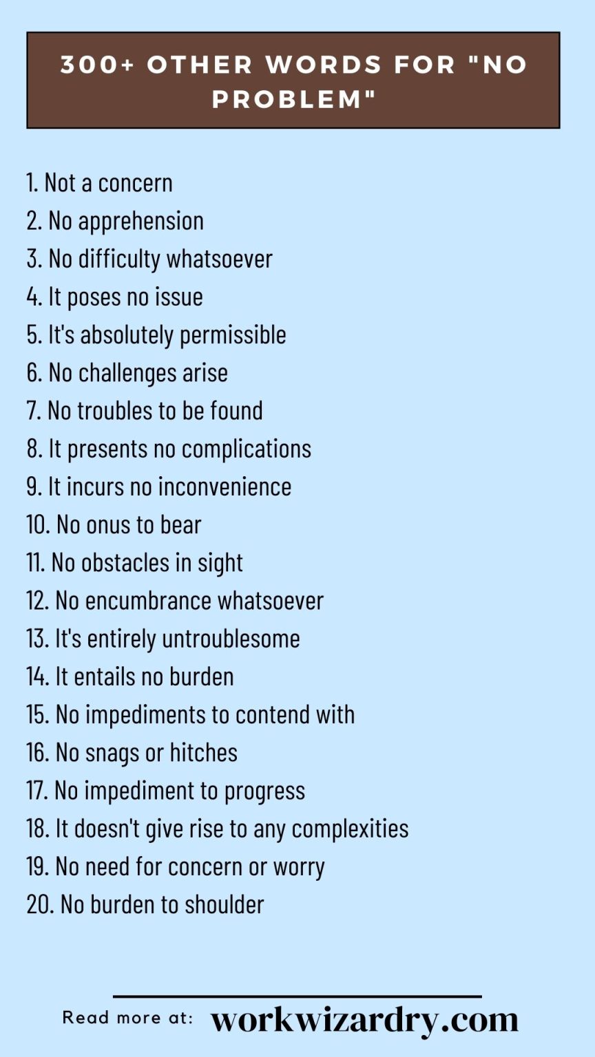 400 Professional Ways To Say No Problem - Work Wizardry