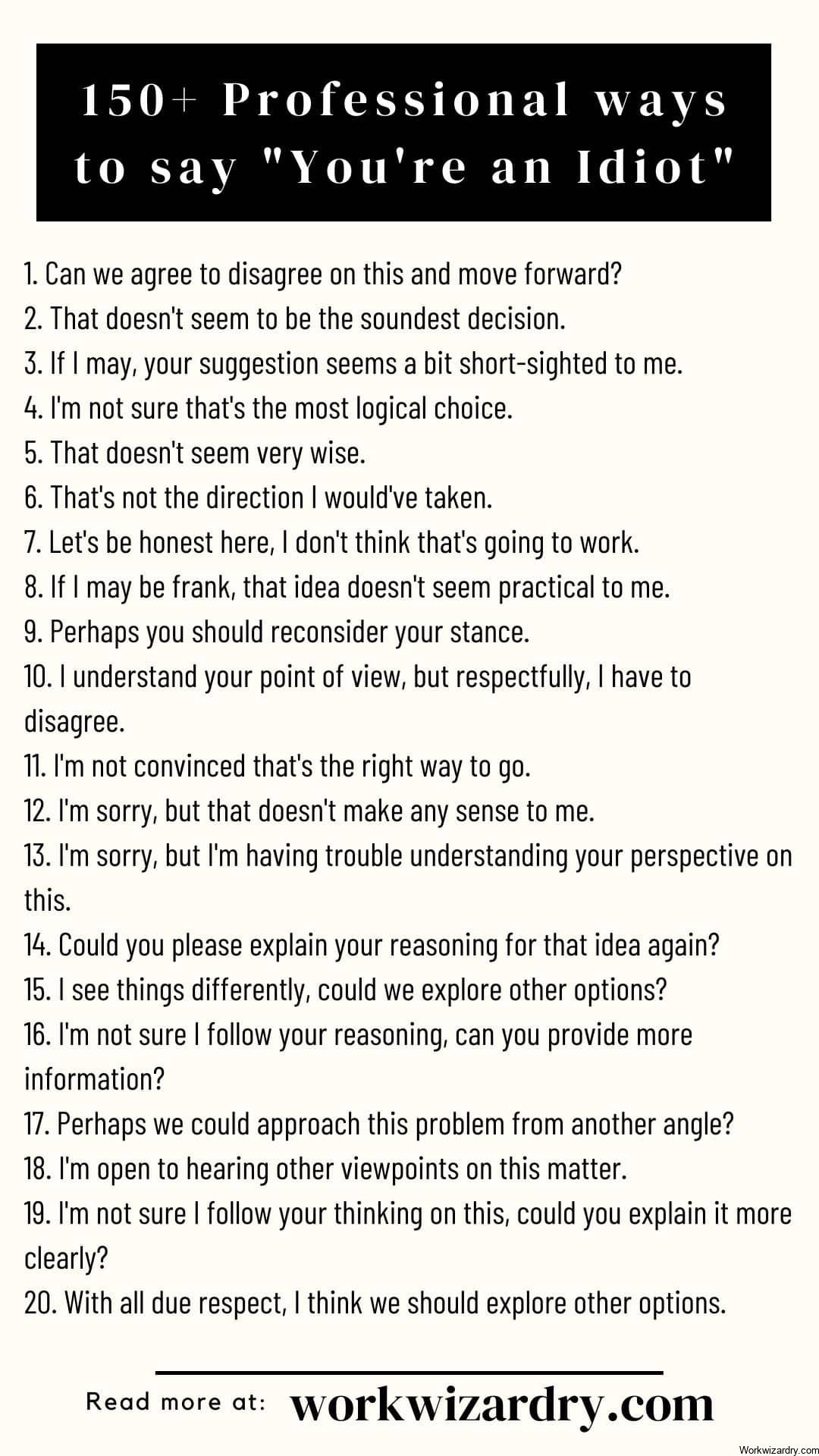 What Is A Professional Way To Say You’re An Idiot? (150+ Examples