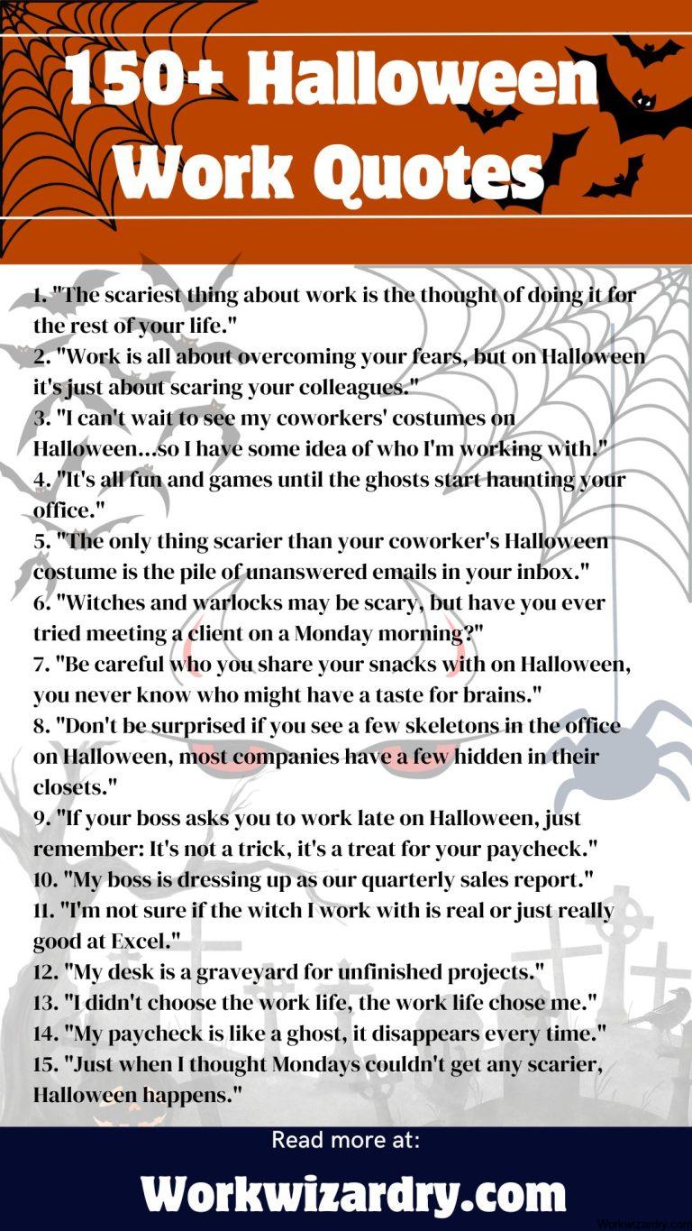 150+ Halloween Work Quotes To BOOst Your Workplace Spirit In 2024