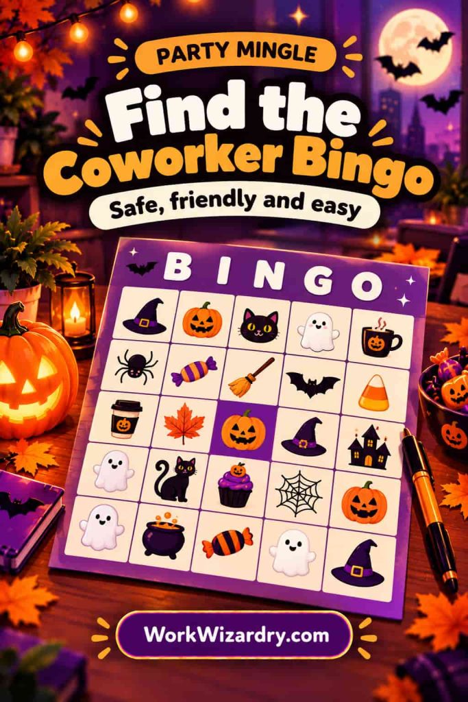 Halloween Icebreakers for Work: 150+ Questions, Formats and Scripts Your Team Will Actually Enjoy 5 halloween icebreaker find the coworker pin 1000x1500 1