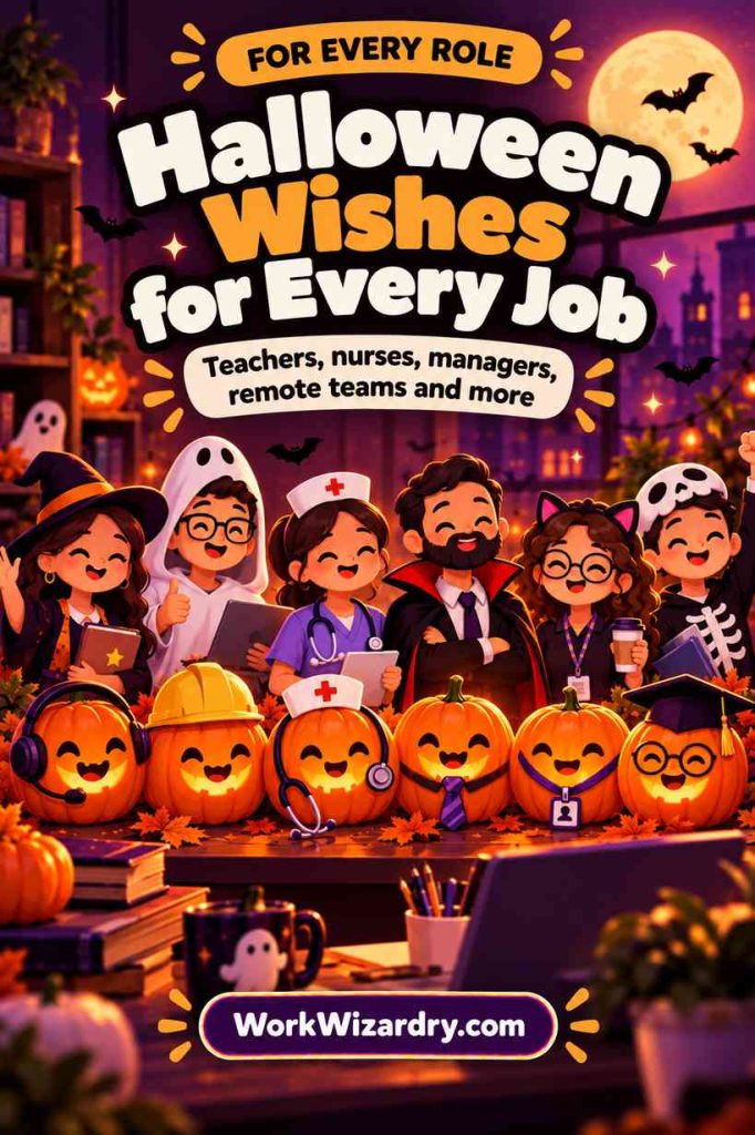 Halloween Messages for Work: Wishes, Greetings and Emails for Every Role (Ready to Send) 4 halloween messages for work roles pin 1000x1500 1
