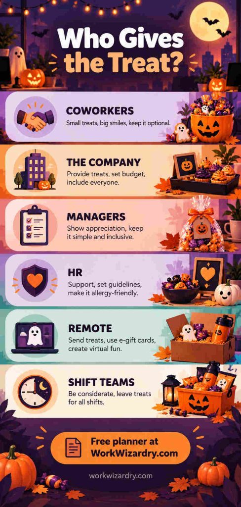 Halloween Treats for the Office: What to Give Coworkers, Employees, Managers and Every Team 3 halloween treats for employees pin 2 infographic 1000x2100 1