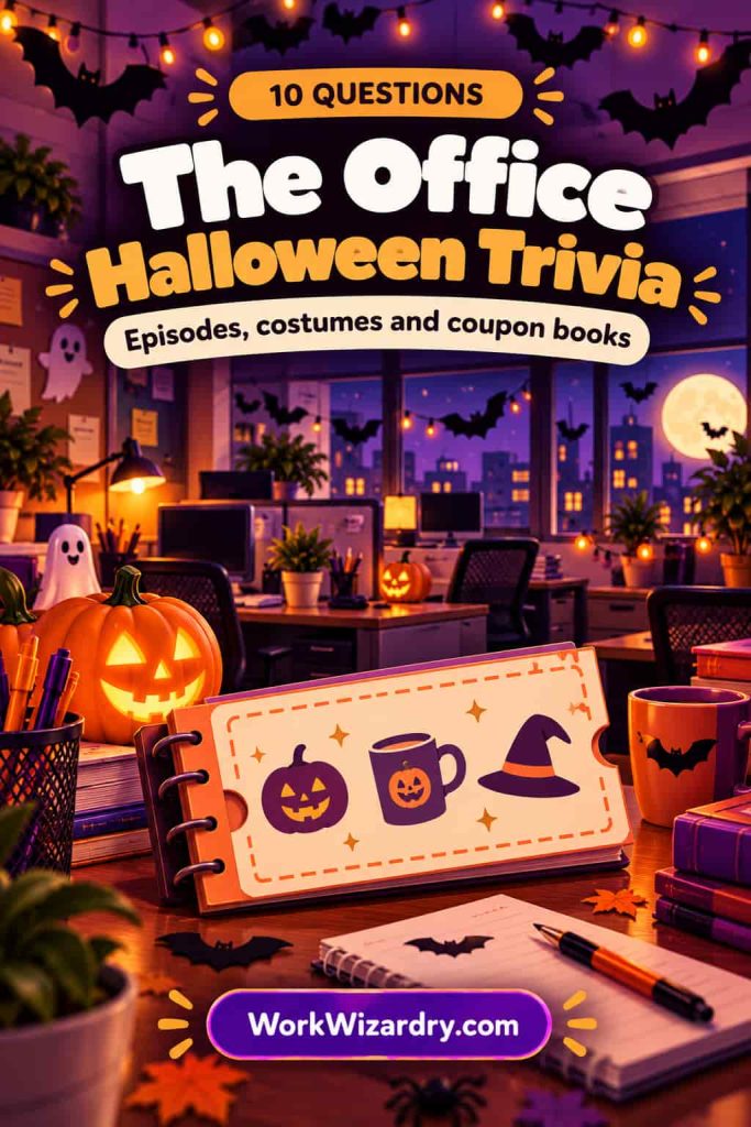 Halloween Trivia for Work: 100 Fact-Checked Questions With Answers, Workplace Rounds and a Free Pack 4 halloween trivia the office pin 1000x1500 1