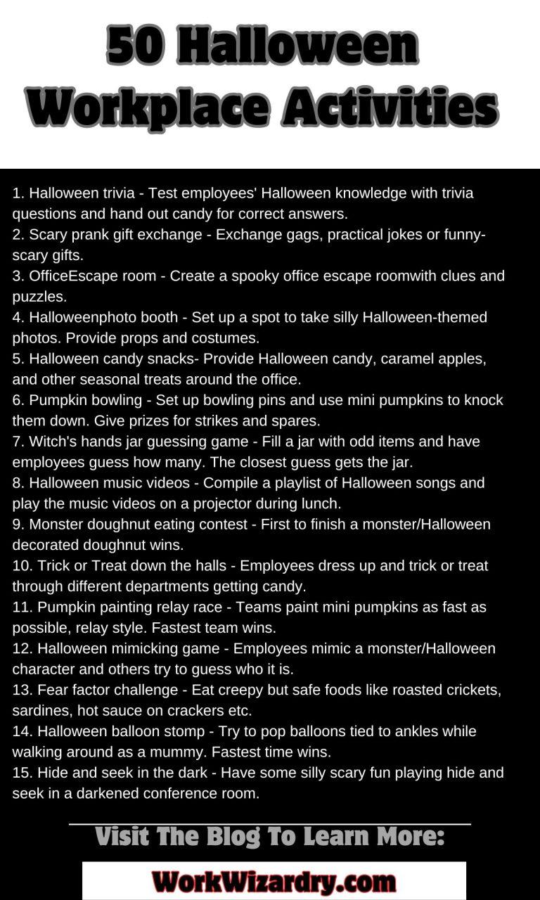 50 Halloween Workplace Ideas To Celebrate The Spooky Season At The