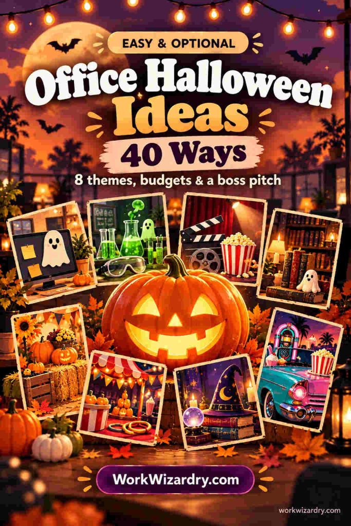 Office Halloween Ideas: 40 Ways to Celebrate at Work (Pick by Budget, Team and Time) 1 office halloween ideas pin 1 standard 1000x1500 1