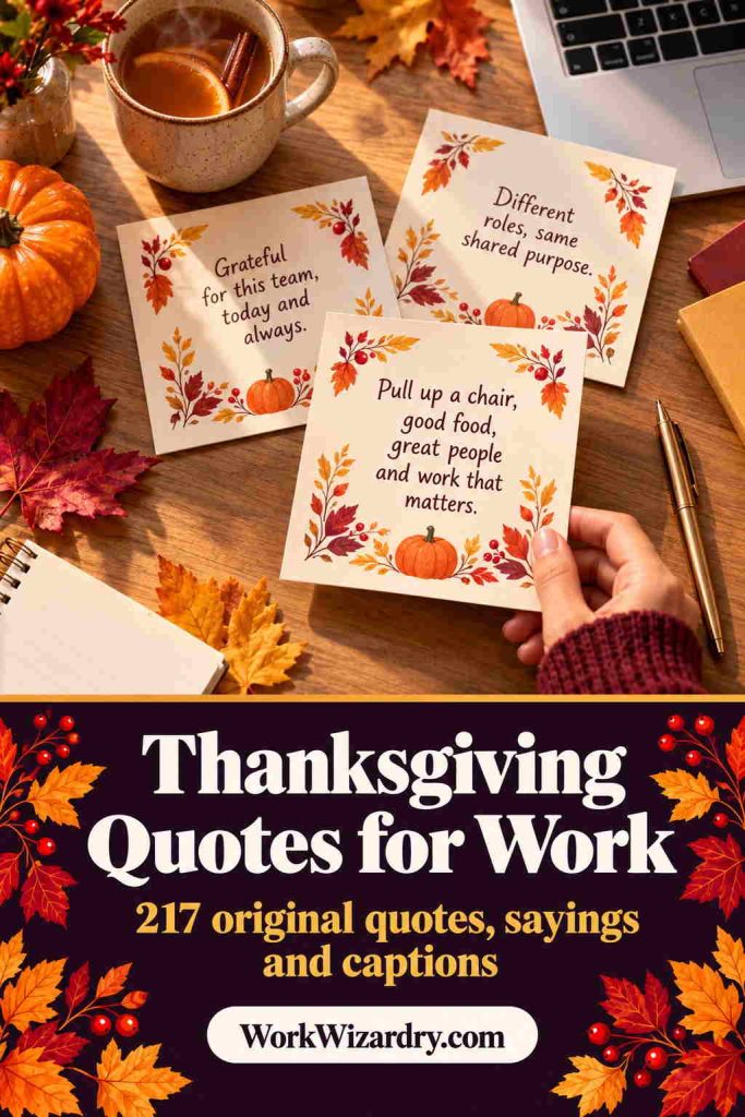 Thanksgiving Quotes for Work: 217 Original Quotes, Sayings and Captions to Share employees, coworkers 1 thanksgiving quotes for work pin 1 standard 1000x1500 1