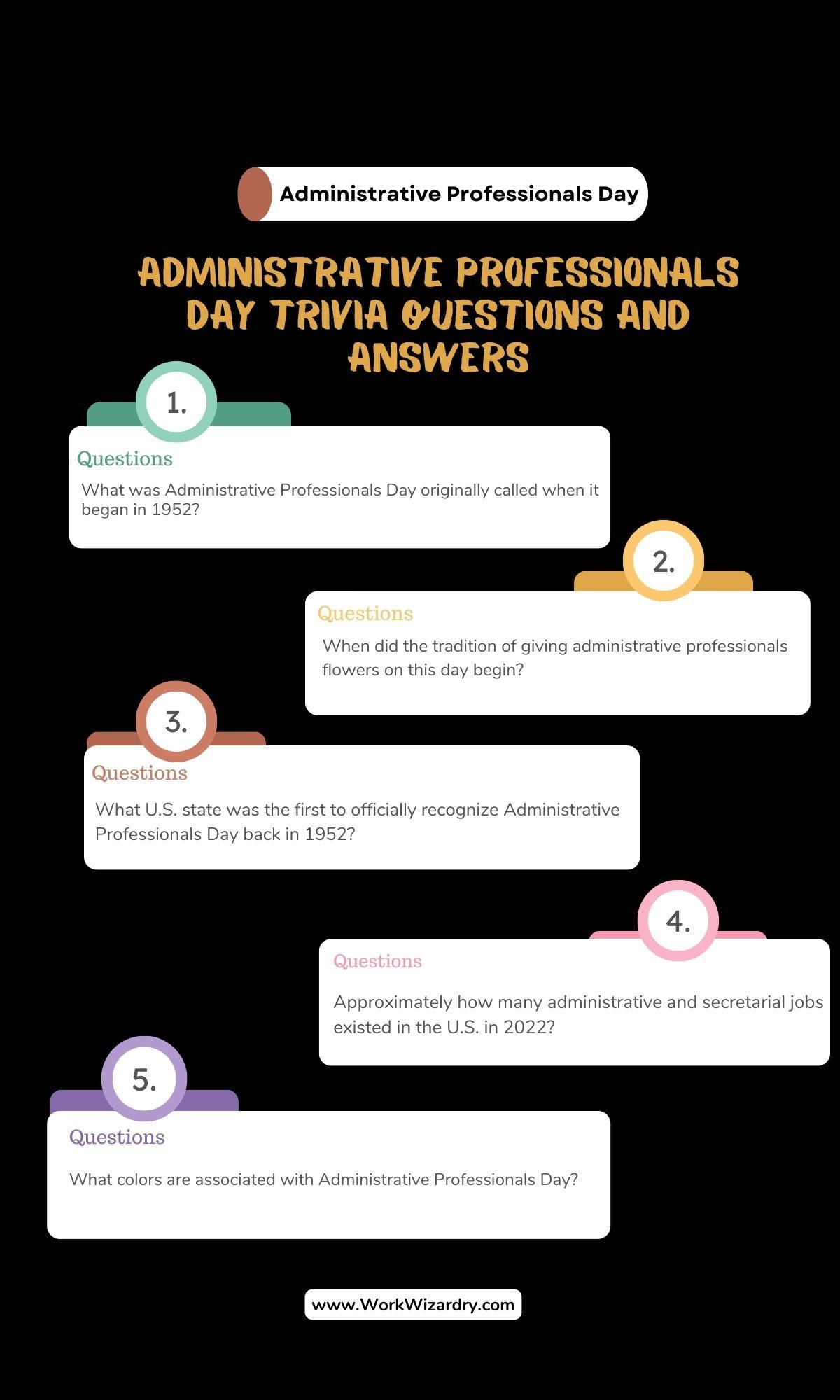 Administrative Professionals Day Trivia Questions And Answers - Work ...