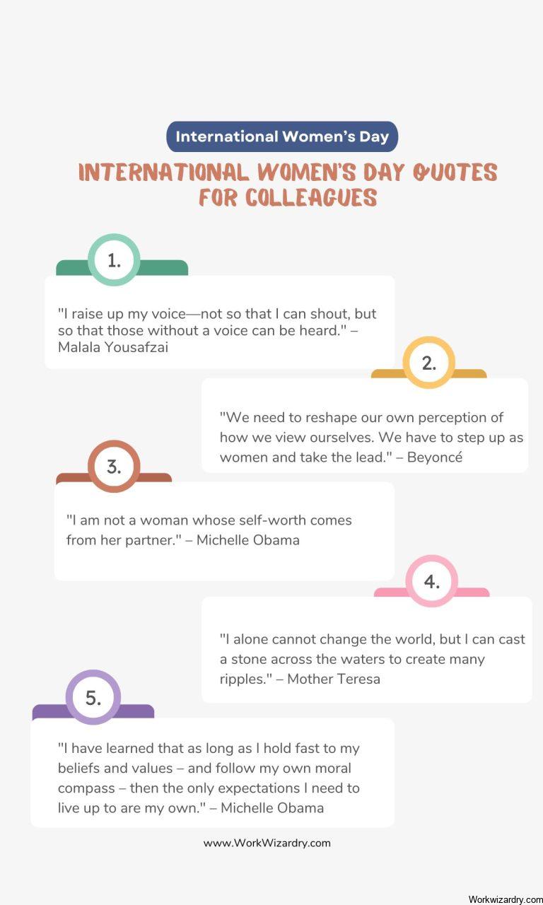 50 International Women's Day Quotes For Colleagues - Work Wizardry