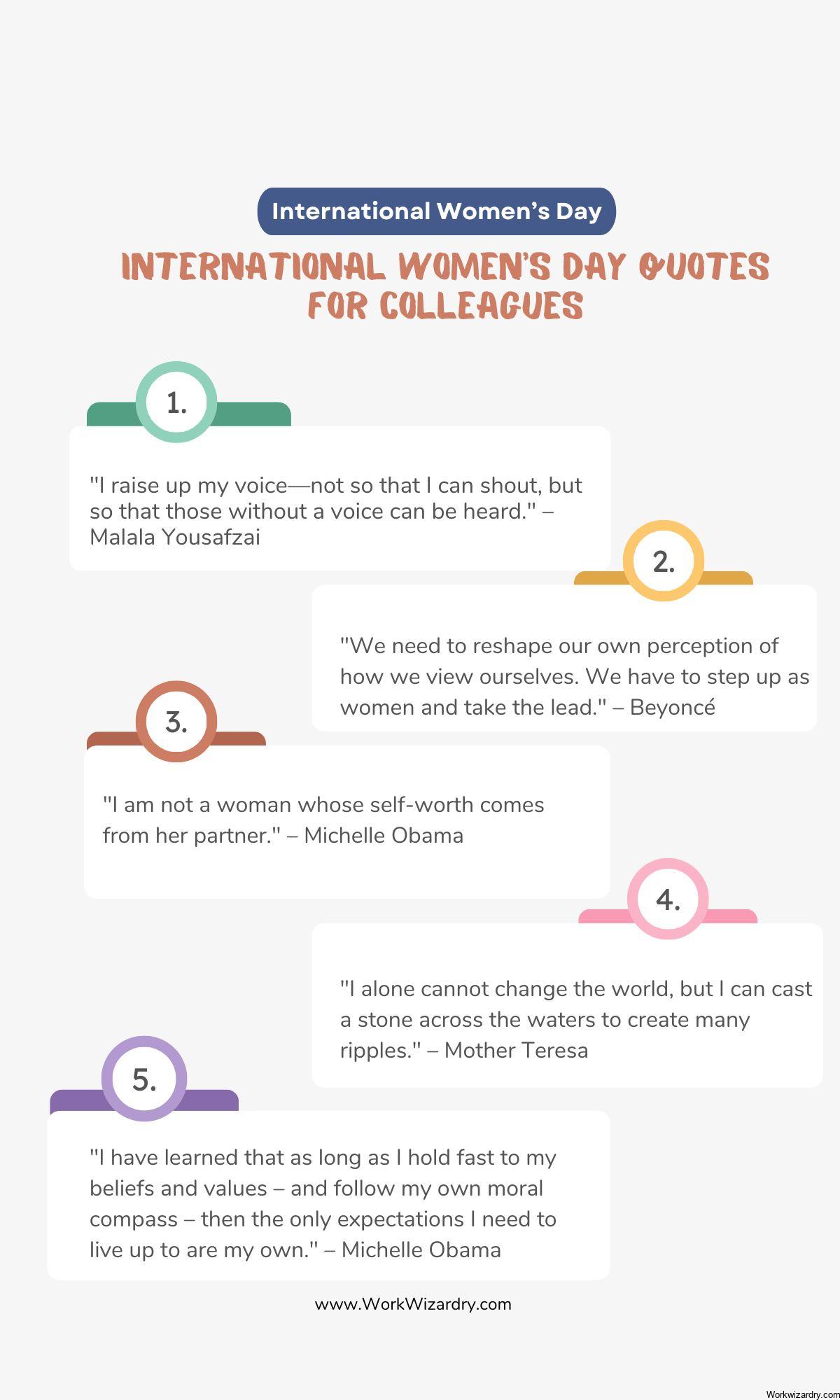 50 International Women's Day Quotes For Colleagues - Work Wizardry