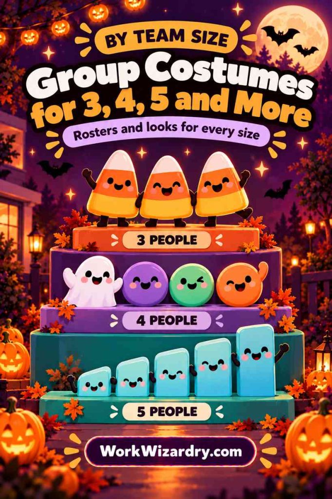 Group Halloween Costumes for Work: 270+ Creative Ideas by Team Size, Department and Budget 3 group halloween costume ideas size pin 1000x1500 1