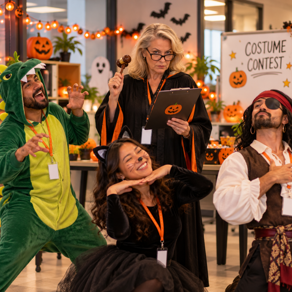 Halloween Work Memes: 60 Funny, Original Memes for Every Role (Share-Ready) 14 halloween work meme 12 my manager judging costume votes like it