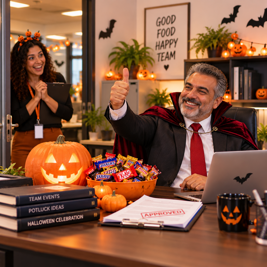 Halloween Work Memes: 60 Funny, Original Memes for Every Role (Share-Ready) 15 halloween work meme 13 boss approving the halloween potluck budget in 0
