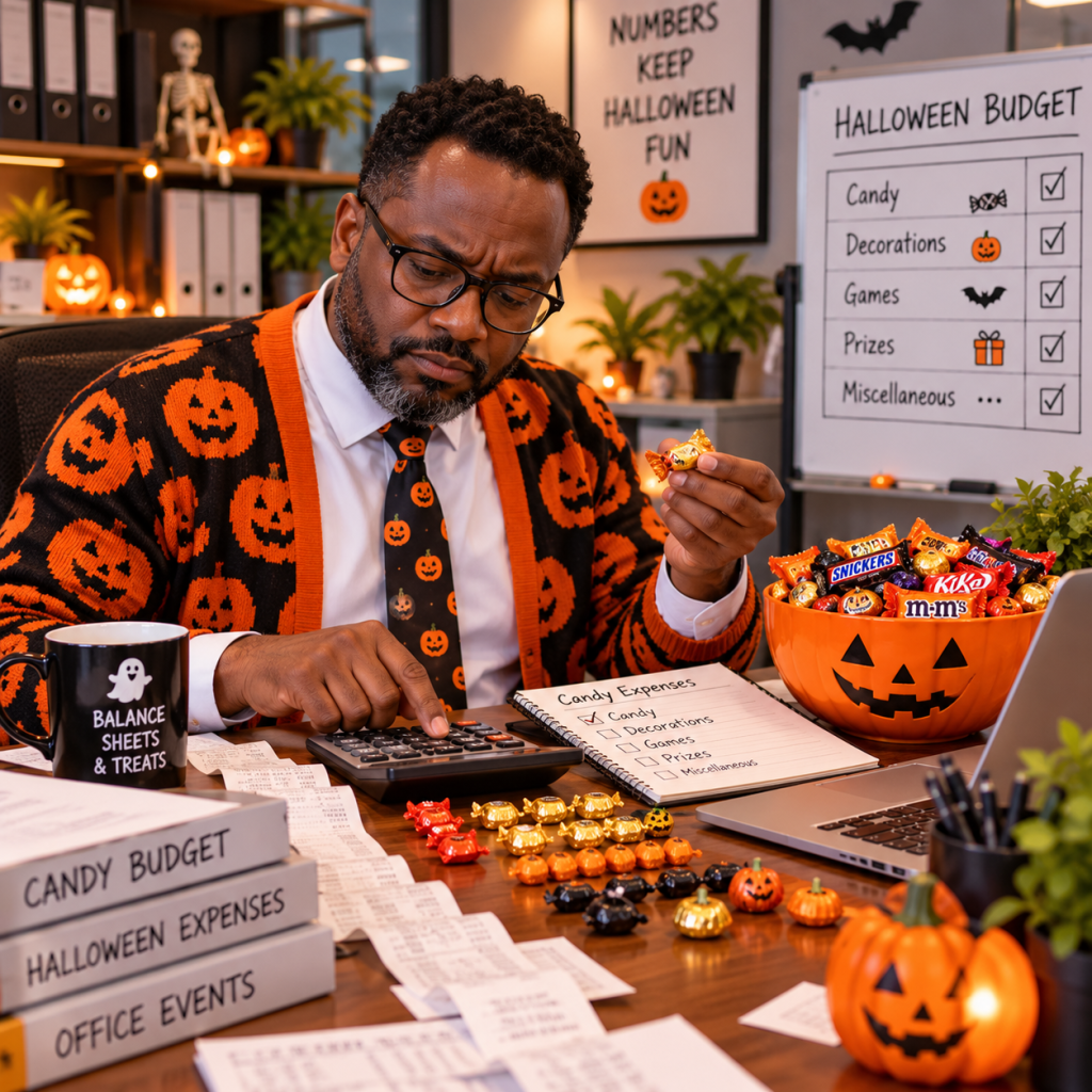 Halloween Work Memes: 60 Funny, Original Memes for Every Role (Share-Ready) 24 halloween work meme 21 finance carefully reconciling the candy budget