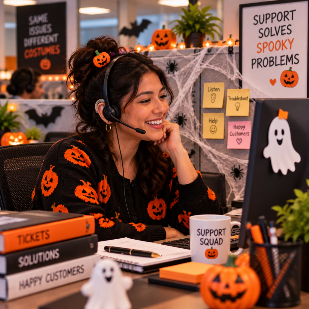 Halloween Work Memes: 60 Funny, Original Memes for Every Role (Share-Ready) 28 halloween work meme 25 customer i have a ghost problem me have you rest