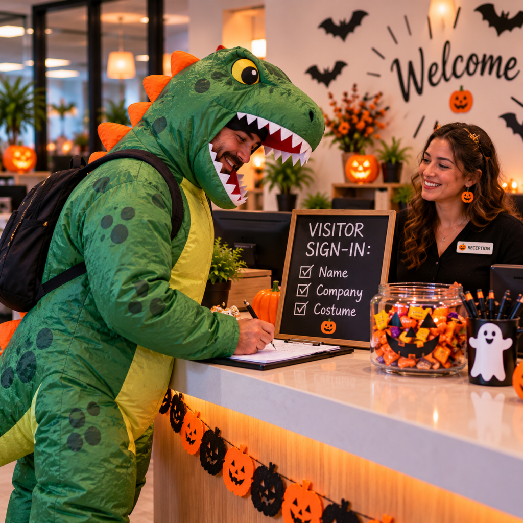 Halloween Work Memes: 60 Funny, Original Memes for Every Role (Share-Ready) 35 halloween work meme 32 visitor sign in name company costume