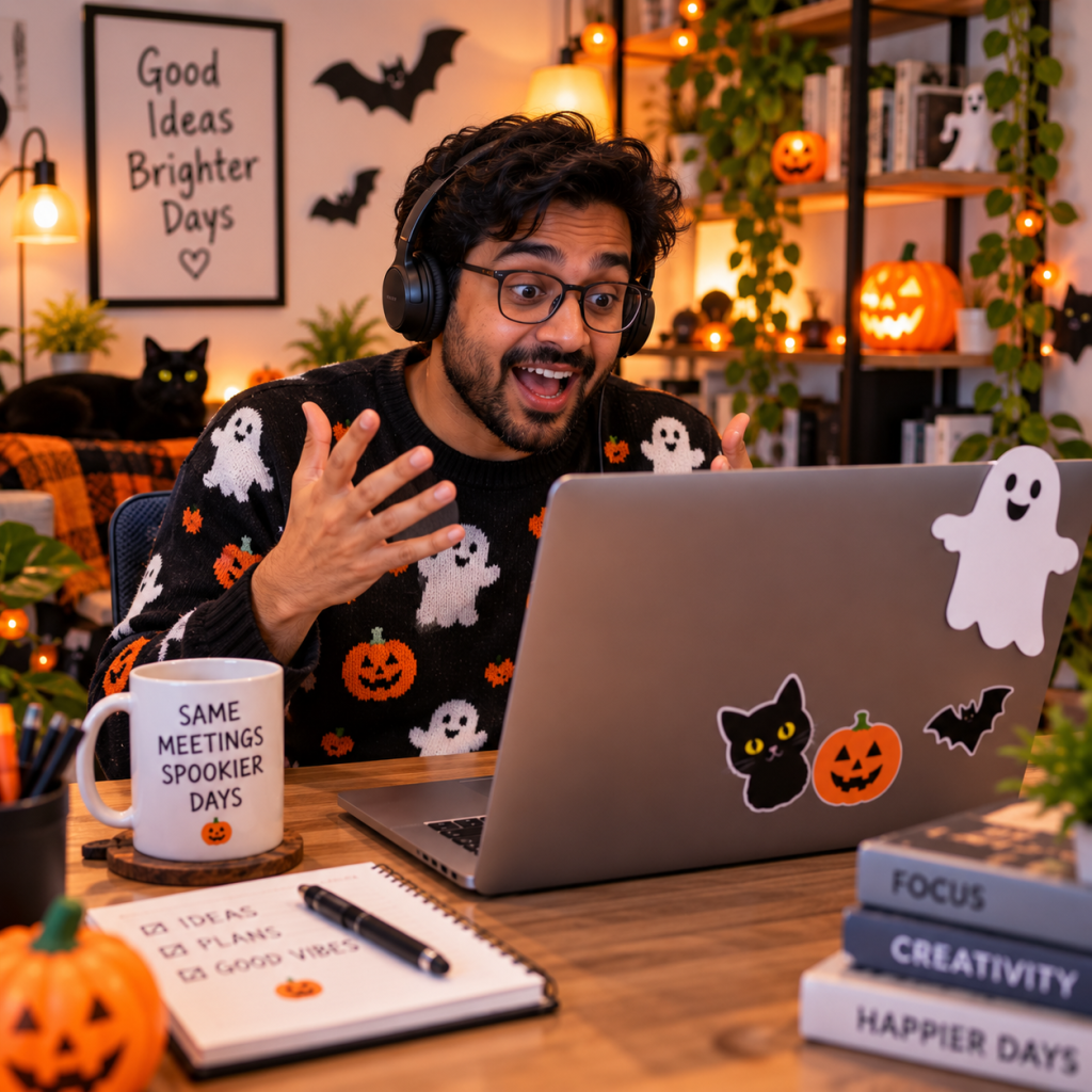 Halloween Work Memes: 60 Funny, Original Memes for Every Role (Share-Ready) 41 halloween work meme 38 talking on mute the ghost of my voice