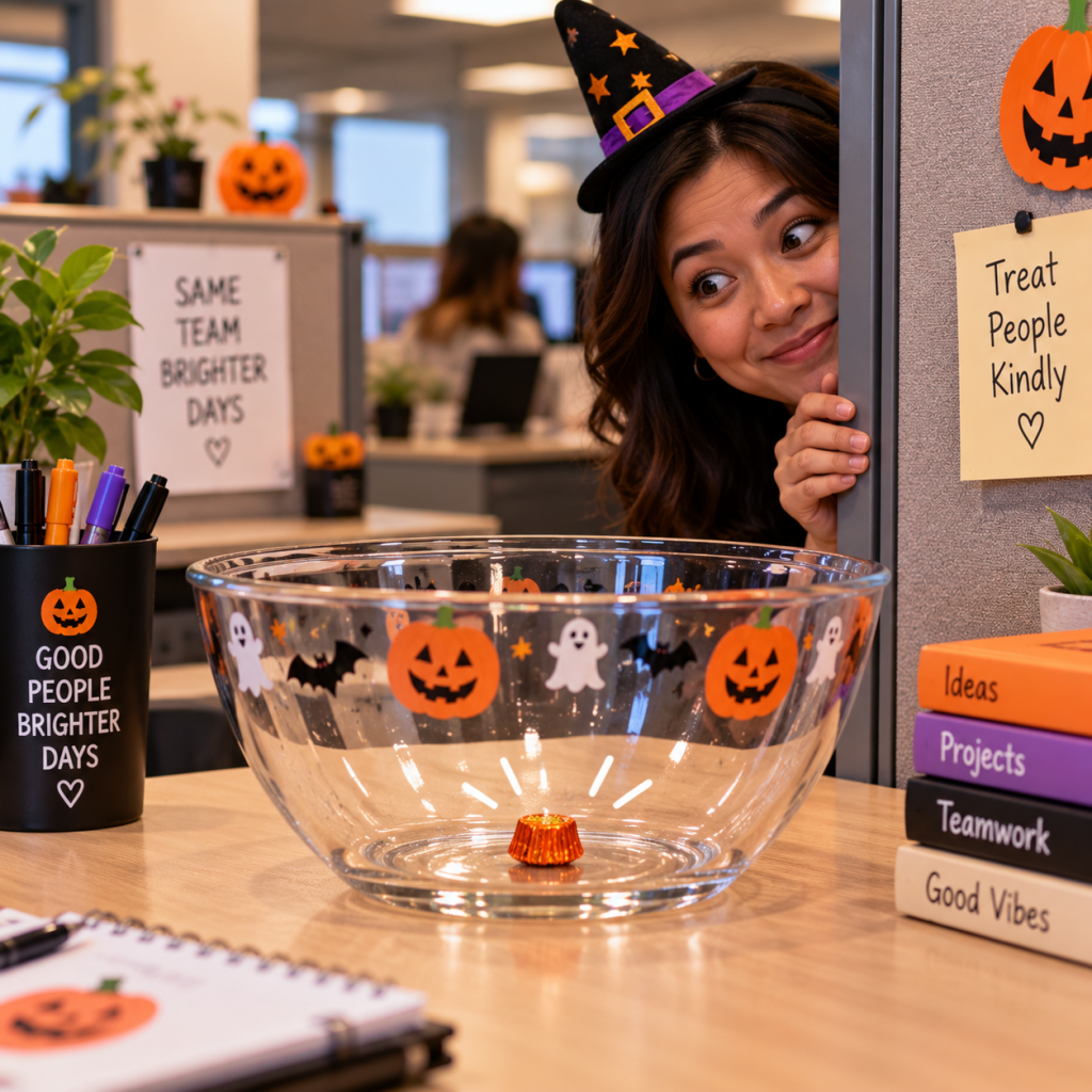 Halloween Work Memes: 60 Funny, Original Memes for Every Role (Share-Ready) 52 halloween work meme 49 the candy bowl at 3 p m
