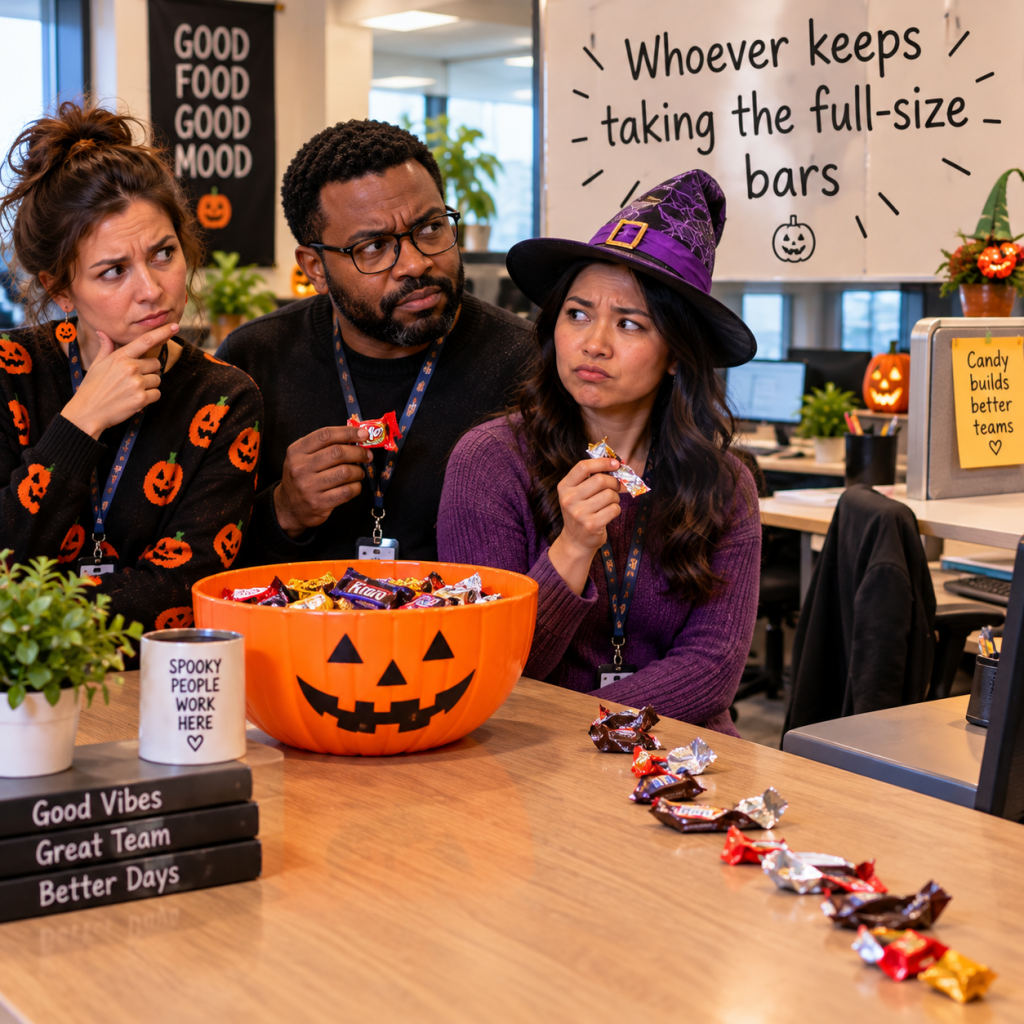 Halloween Work Memes: 60 Funny, Original Memes for Every Role (Share-Ready) 53 halloween work meme 50 whoever keeps taking the full size bars