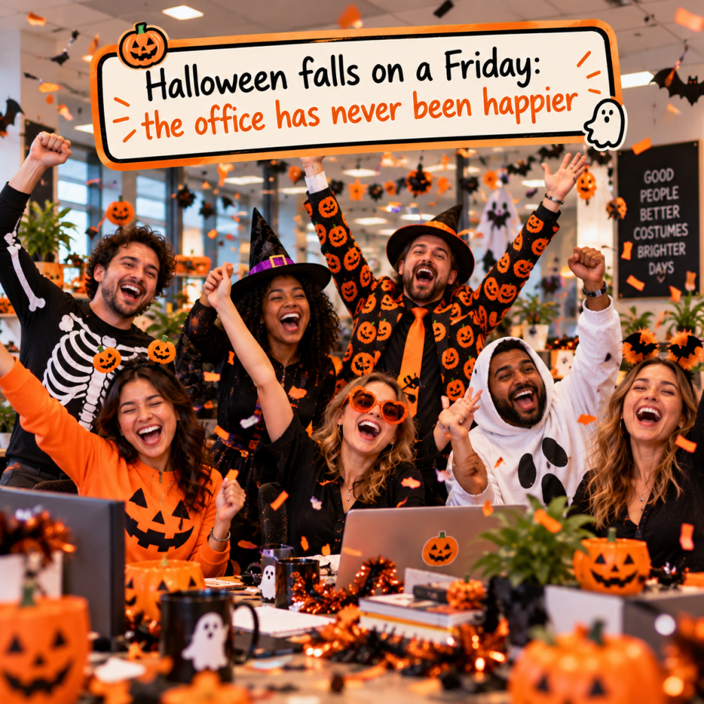 Halloween Work Memes: 60 Funny, Original Memes for Every Role (Share-Ready) 60 halloween work meme 57 halloween falls on a friday the office has never