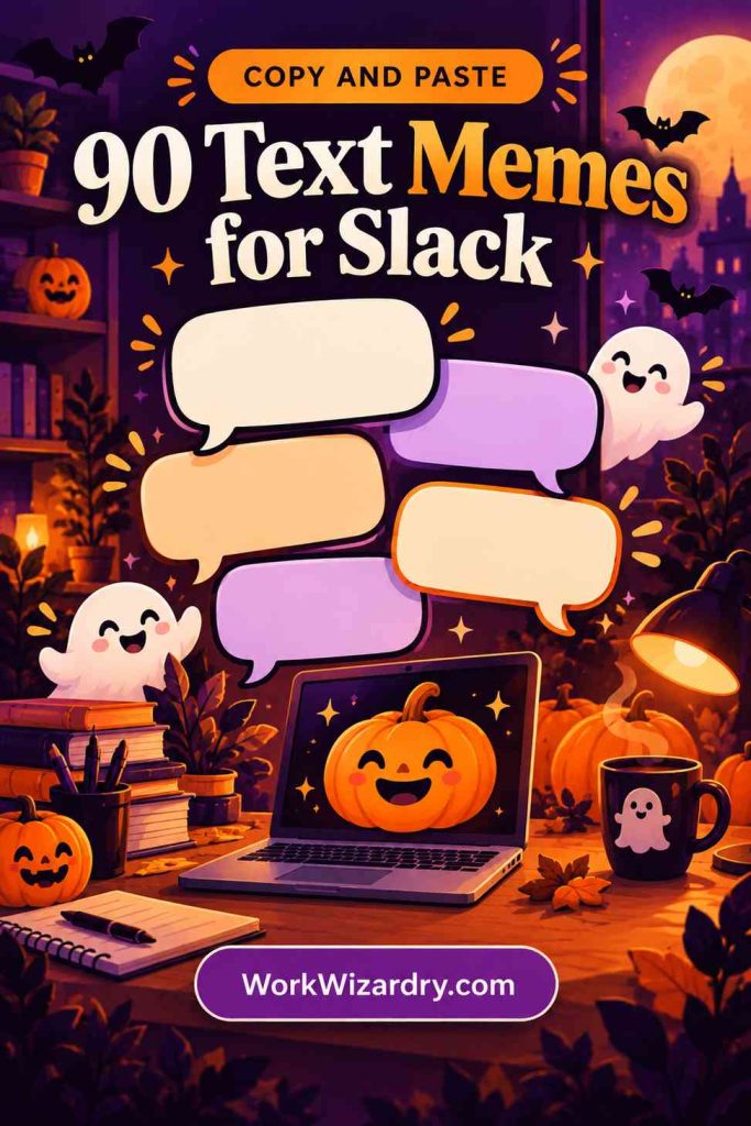 Halloween Work Memes: 60 Funny, Original Memes for Every Role (Share-Ready) 64 halloween work memes text pin 1000x1500 1