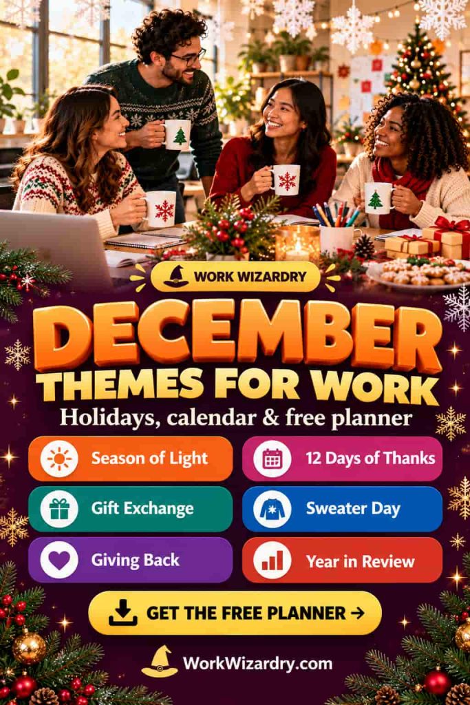 December Themes for Work: A Complete Month Planner (Holiday Calendar, Ideas and Templates) 4 december themes for work pin 1 standard 1000x1500 1