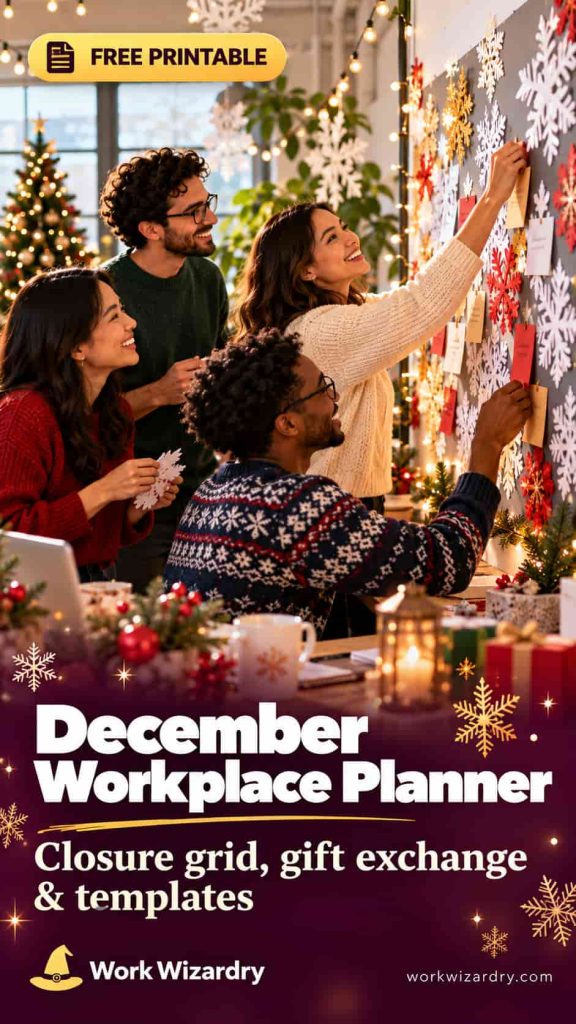 December Themes for Work: A Complete Month Planner (Holiday Calendar, Ideas and Templates) 2 december themes for work pin 3 idea 1080x1920 1