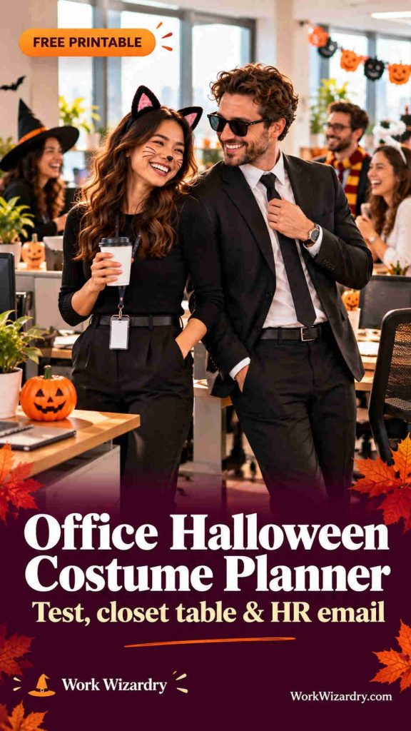 Halloween Costumes for Work: 45+ Office-Appropriate Ideas (Easy, Funny and Closet-Friendly) 1 halloween costume ideas for work pin 3 idea 1080x1920 1