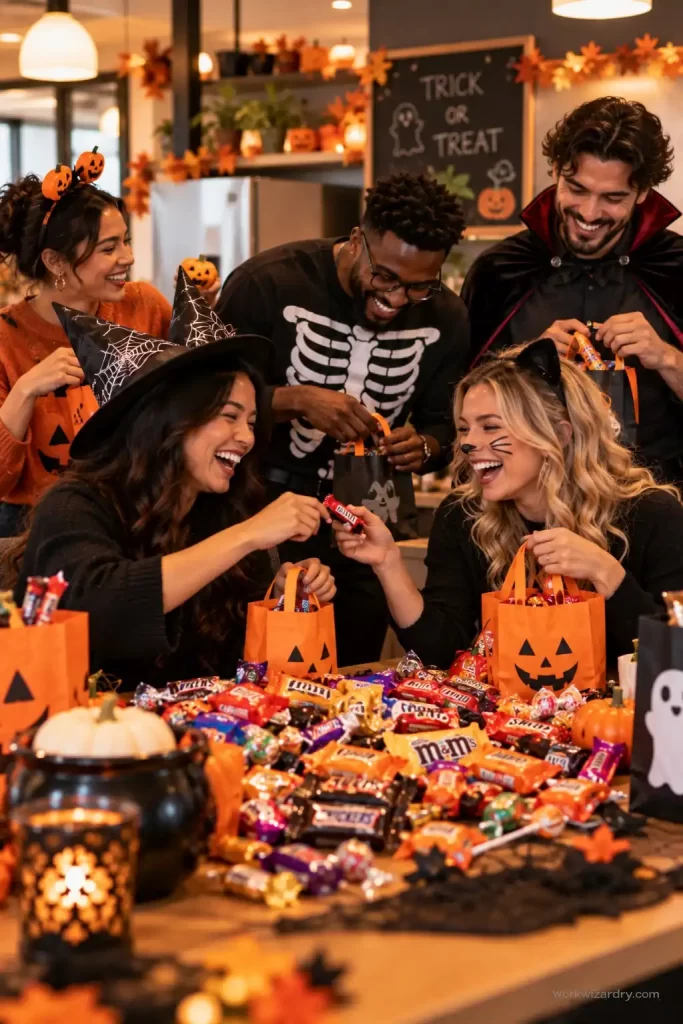 30 Halloween Spirit Week Ideas for Work: The Complete 2026 Office Theme Week Guide 25 halloween spirit week pin candy treat exchange
