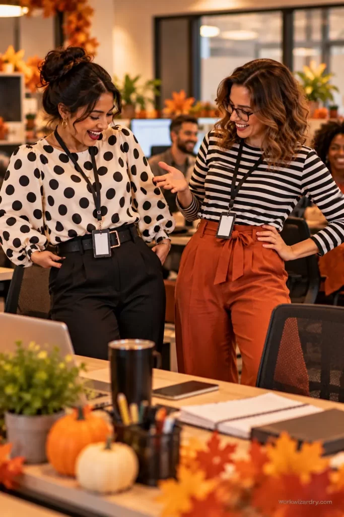 30 Halloween Spirit Week Ideas for Work: The Complete 2026 Office Theme Week Guide 20 halloween spirit week pin polka dot stripes day