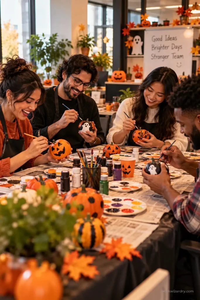 30 Halloween Spirit Week Ideas for Work: The Complete 2026 Office Theme Week Guide 23 halloween spirit week pin pumpkin painting contest