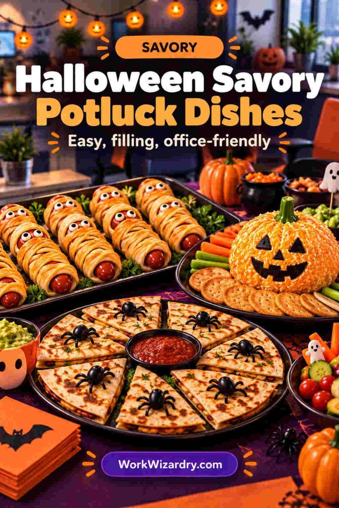 Halloween Potluck Ideas for the Office: Easy Dishes, Allergy-Safe Tips and a Sign-Up Plan 5 halloween food pin savory 1000x1500 1