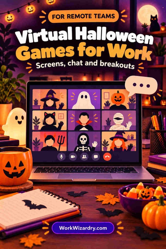 Halloween Office Games: 14 Easy Games for Work, With Rules, Scoring and Printable Materials 6 halloween office games pin virtual 1000x1500 1