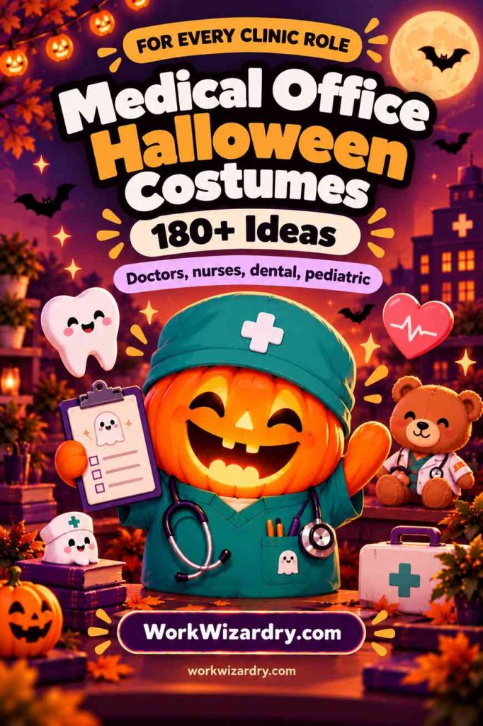 Medical Office Halloween Costume Ideas: 180+ Ideas for Doctors, Nurses, Dental, Pediatric and Every Clinic Role 1 medical office halloween costumes pin 1 standard 1000x1500 1