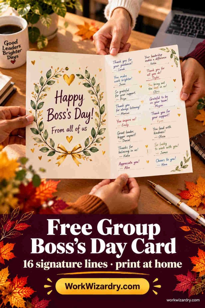 Free Printable Boss's Day Cards: Work-Appropriate Designs (Folded and Flat 5x7) 4 printable boss day cards pin 4 group 1000x1500 1